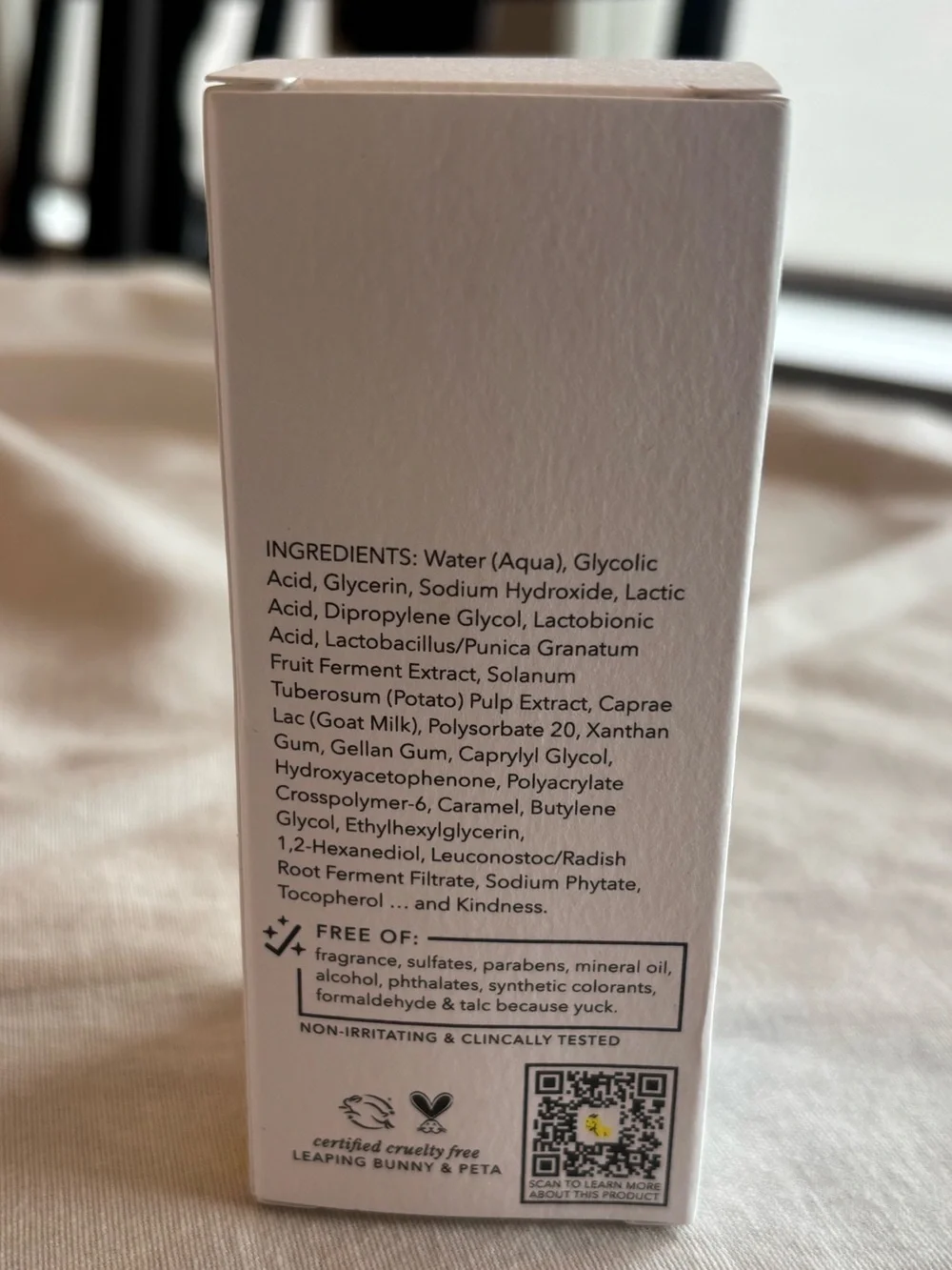 Beekman 1802 Potato Peel Rapid Resurfacing Milk Facial 1.69 oz NIB